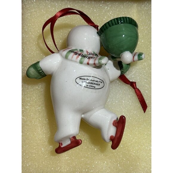 Longaberger BLUSTER SKATING 2004 Ornament #20050 Christmas Decoration New In Box - Picture 2 of 7